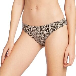 Women's Ribbed Cheeky Bikini Bottom - Shade & Shore™ Animal Print XL